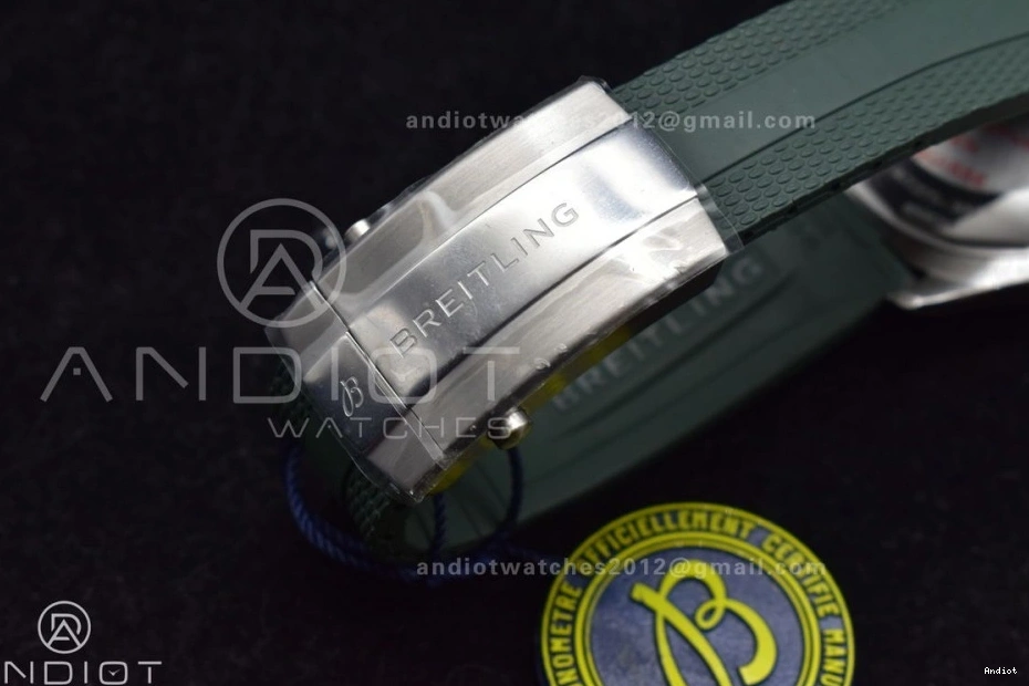 Rubber Strap Orange on Dial Edition Best SS BLSF 1:1 Automatic Green SuperOcean 42 A2824 0507